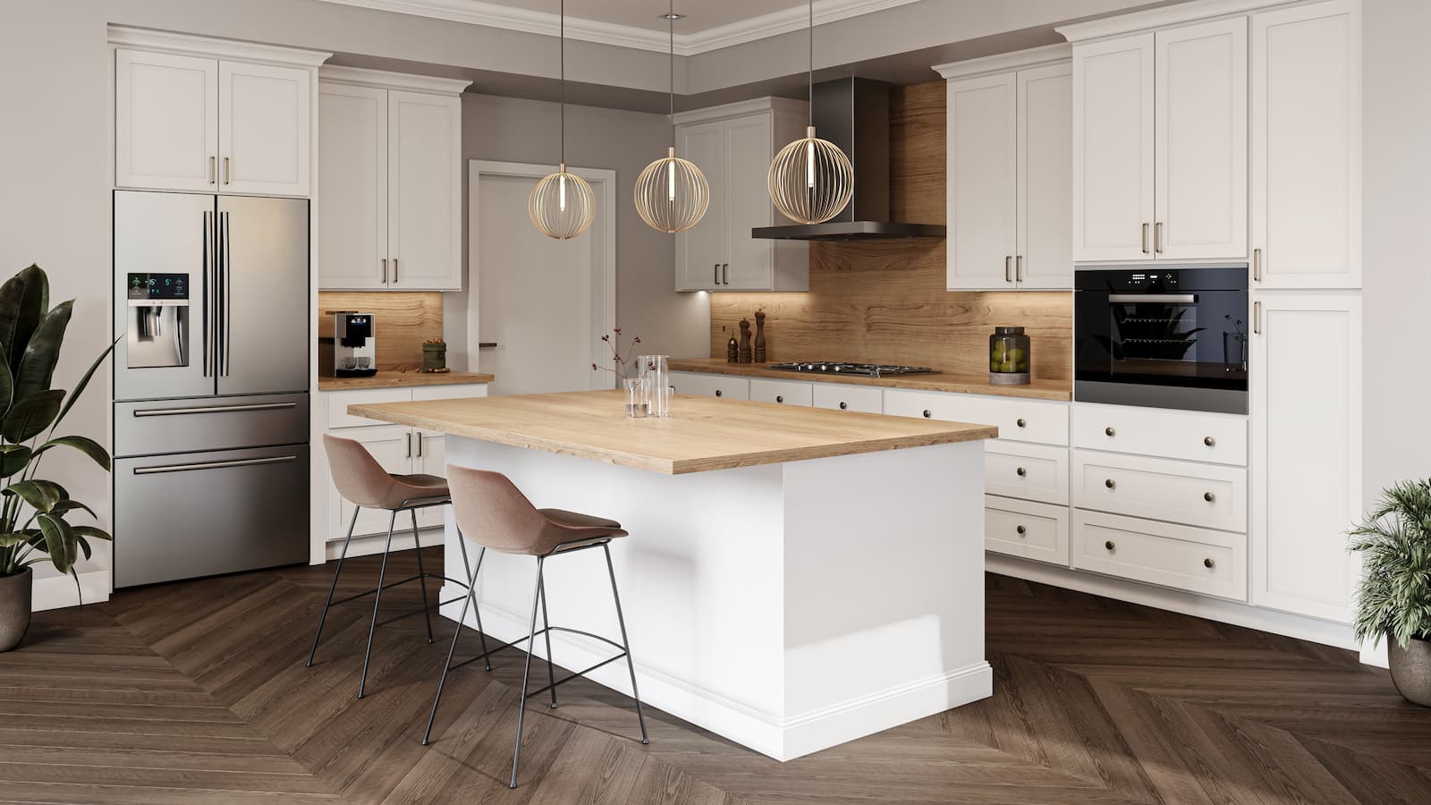 complete renovation and remodel of a kitchen in Denver Colorado with kitchen and bathroom cabinets